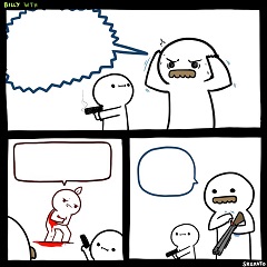 该梗图出自国外的插画家制作，表示老父亲看见儿砸比利干了坏事，非但没有责骂，反而选择加入了这个战斗。格式为JPG，尺寸为1000x1000px，文件大小为60.6kb。