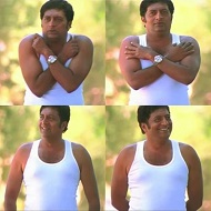 该梗图出自《Aakasamantha》（2008）中印度男人普拉卡什·拉贾第一次惊恐，第二次恐慌，第三次释然，第四次享受。心态变化、转变：害怕、担心、露怯、害羞、在意外界看法→坦然、自信、从容面对。图片格式为JPG，尺寸为690x690px，文件大小为87.2kb。