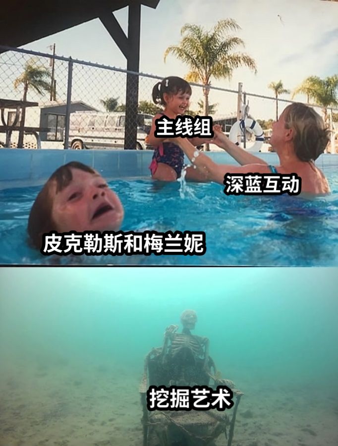 皮克勒斯和梅兰妮主线组挖掘艺术深蓝互动