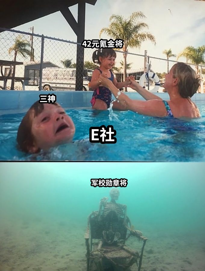 三神42元氪金将军校勋章将E社