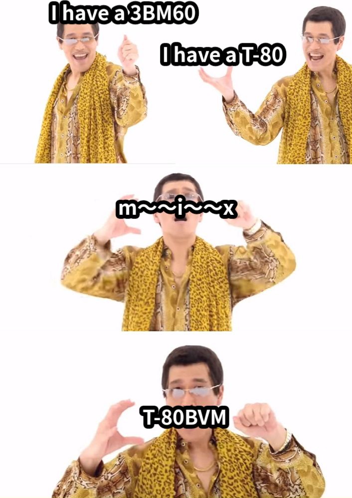 I have a 3BM60I have a T-80m～～i～～xT-80BVM