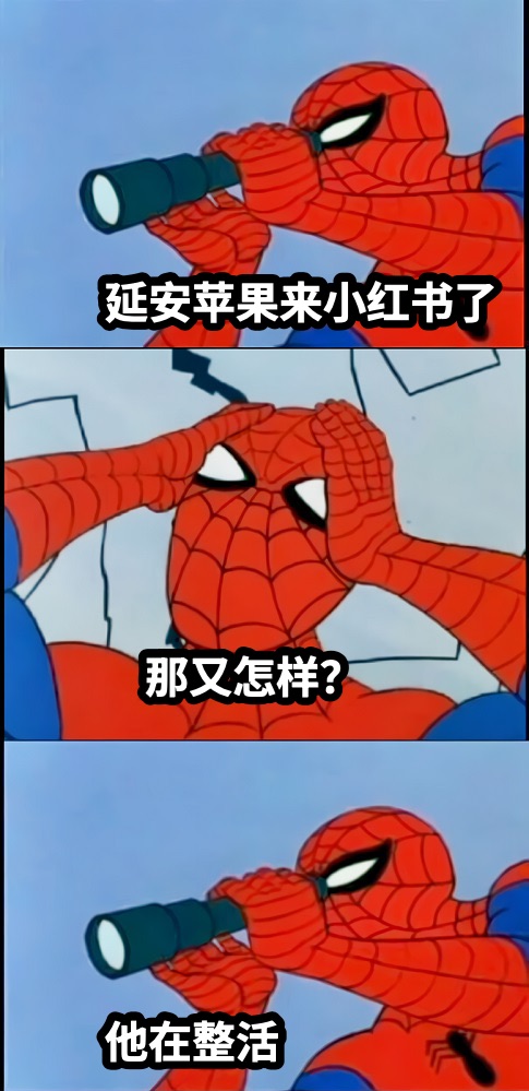 延安苹果来小红书了那又怎样？他在整活