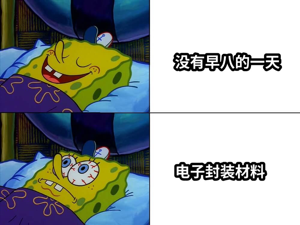 没有早八的一天电子封装材料
