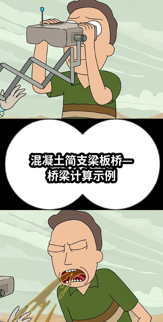 混凝土简支梁板桥—桥梁计算示例