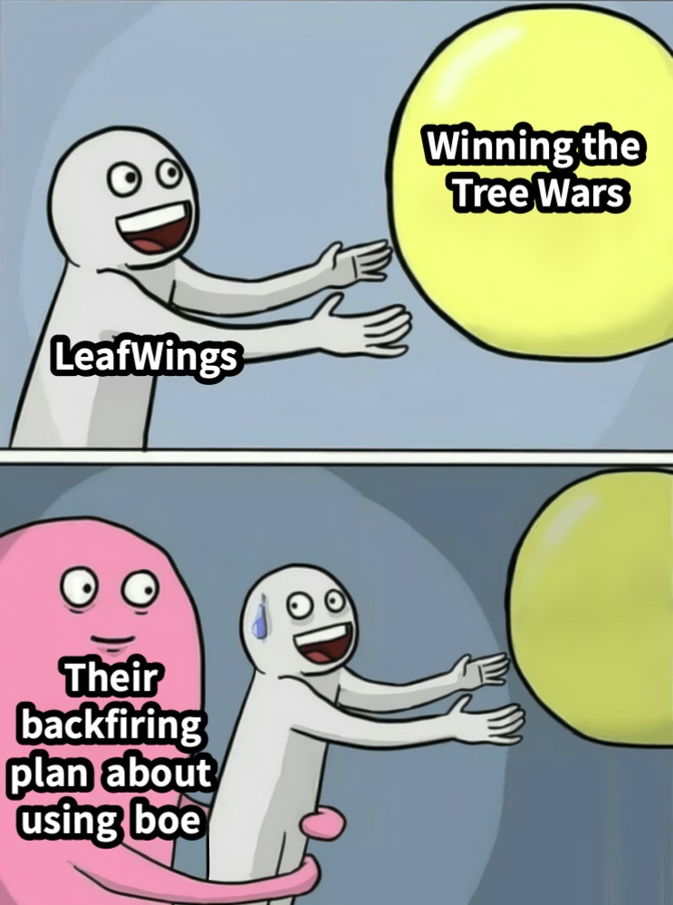 Winning the Tree WarsLeafWingsTheirbackfiringplan  aboutusing  boe