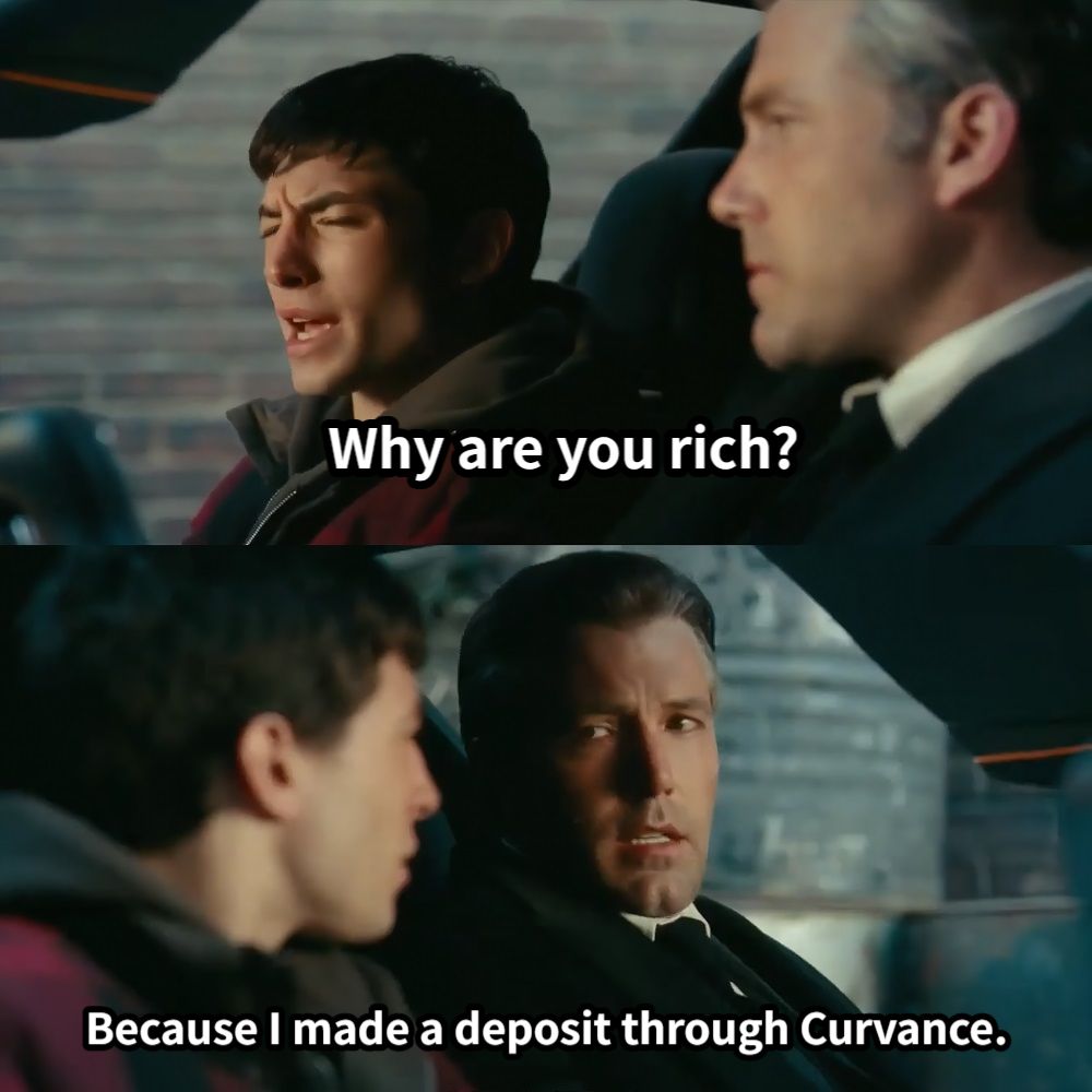 Why are you rich?Because I made a deposit through Curvance.