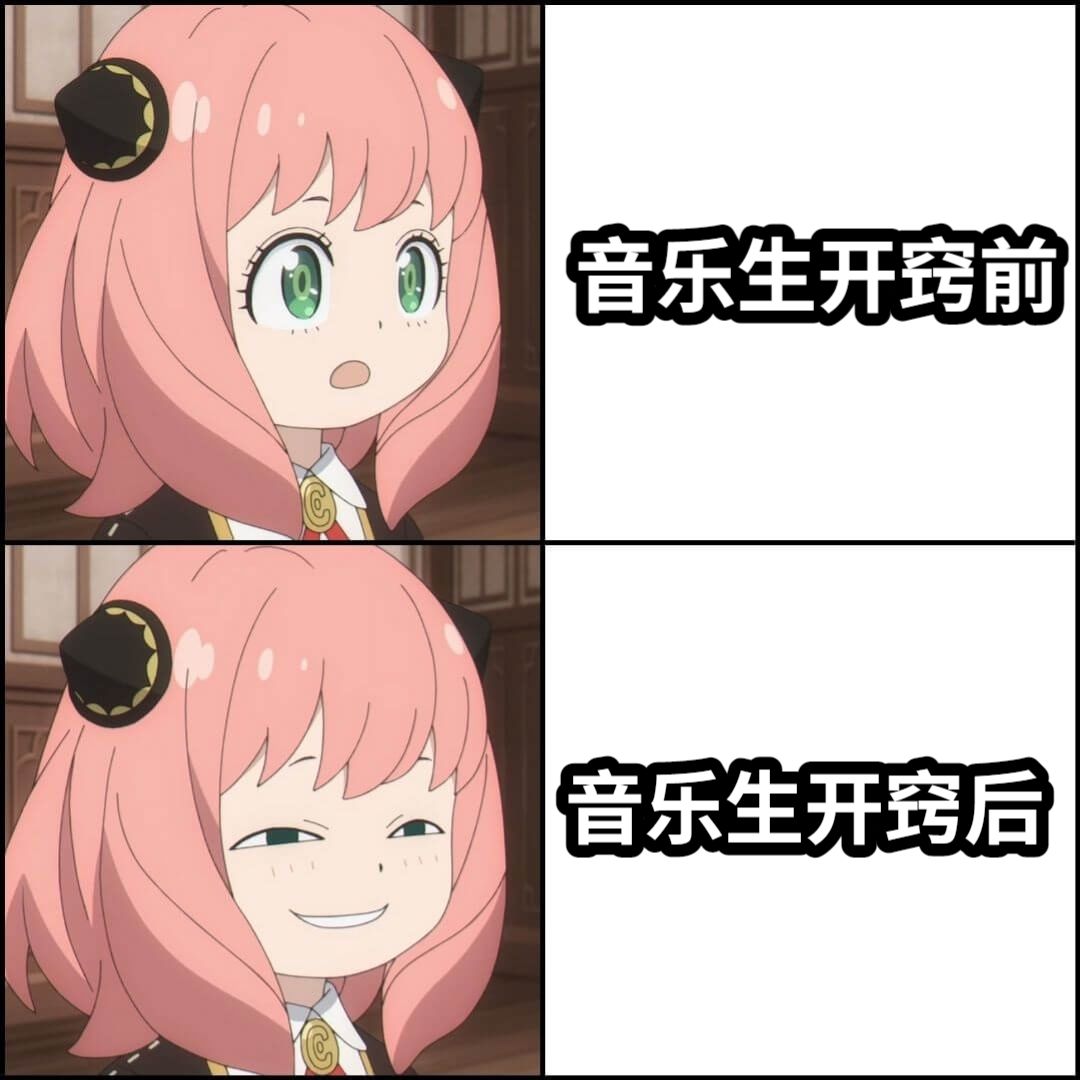 音乐生开窍前音乐生开窍后
