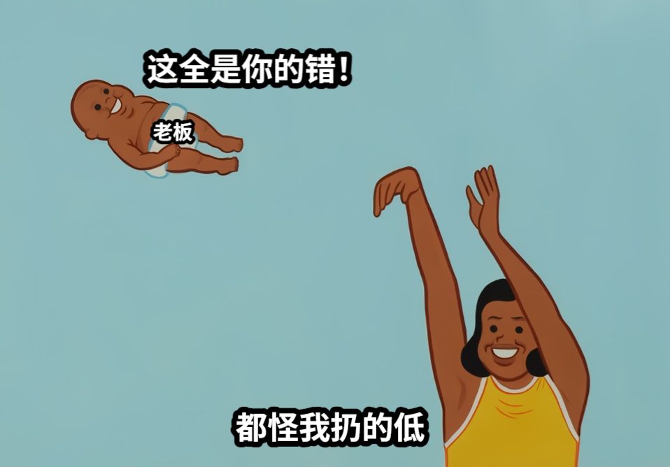 老板这全是你的错！都怪我扔的低