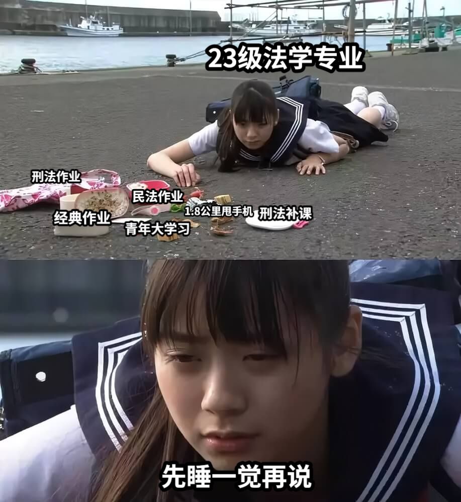 23级法学专业先睡一觉再说刑法作业民法作业经典作业刑法补课青年大学习1.8公里甩手机