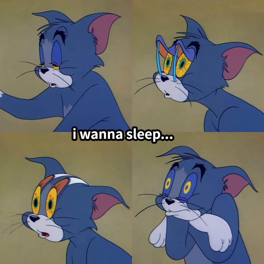 i wanna sleep...