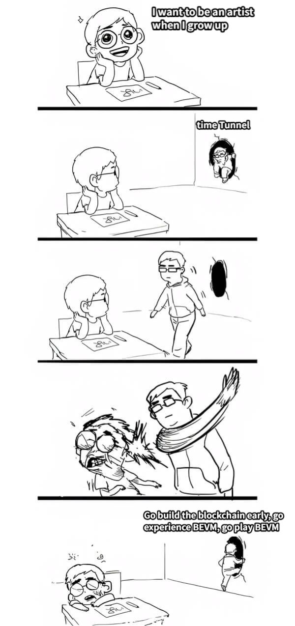 I want to be an artist when I grow uptime TunnelGo build the blockchain early, go experience BEVM, go play BEVM