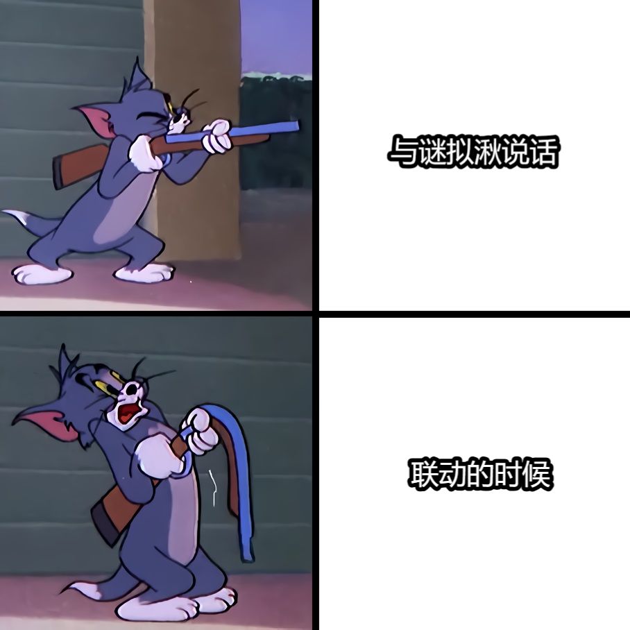 与谜拟湫说话联动的时候