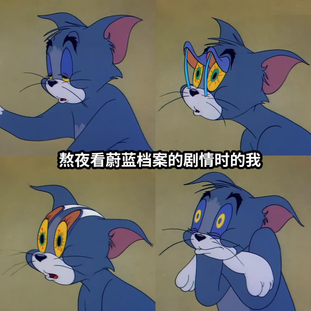 熬夜看蔚蓝档案的剧情时的我