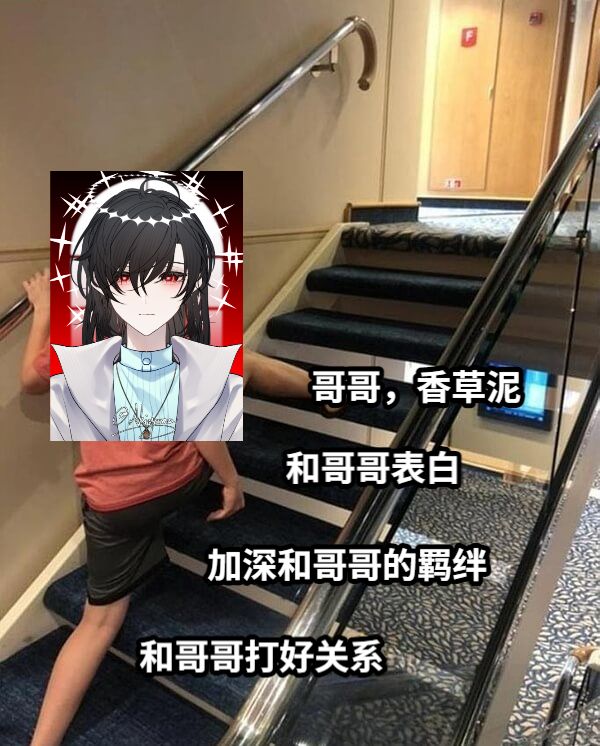 和哥哥打好关系加深和哥哥的羁绊和哥哥表白哥哥，香草泥