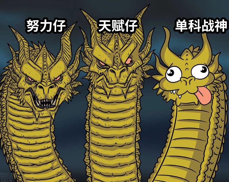 努力仔天赋仔单科战神