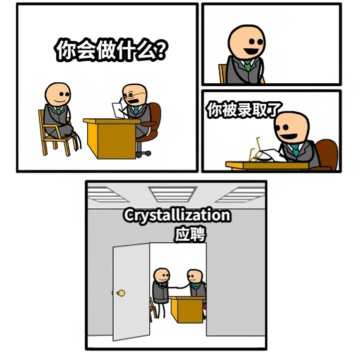你会做什么？你被录取了Crystallization               应聘