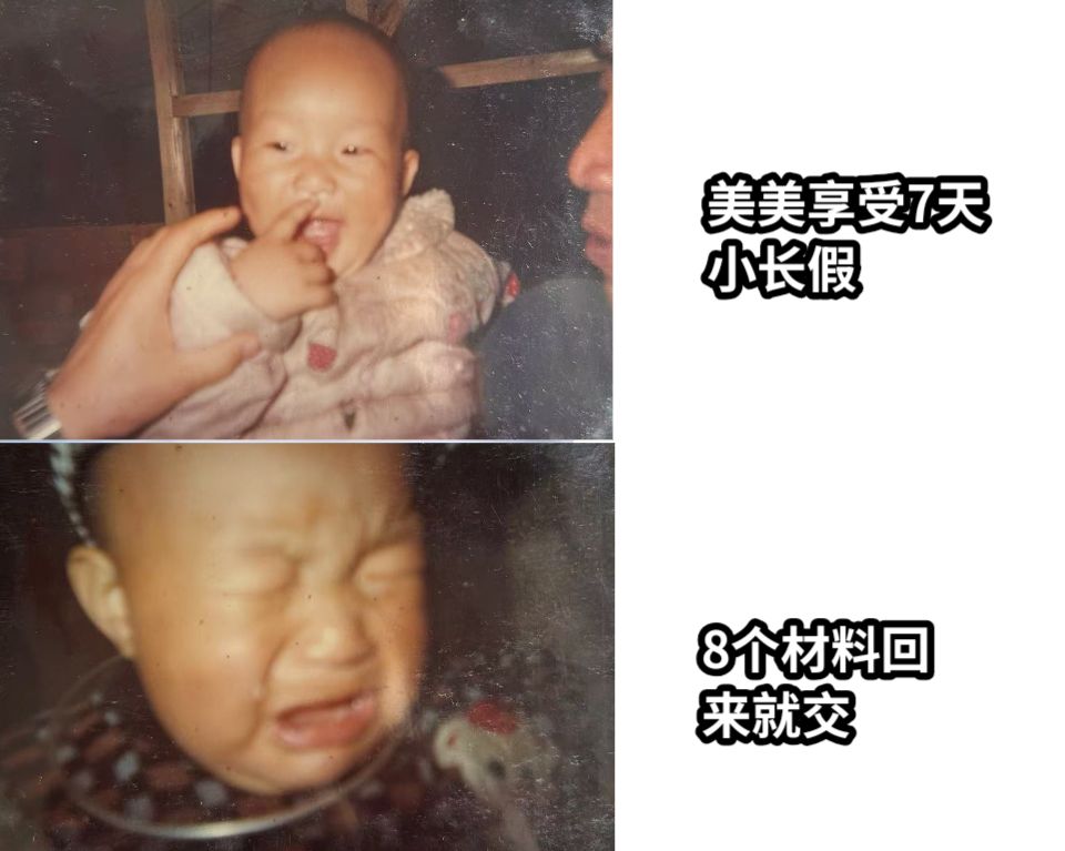 美美享受7天小长假8个材料回来就交