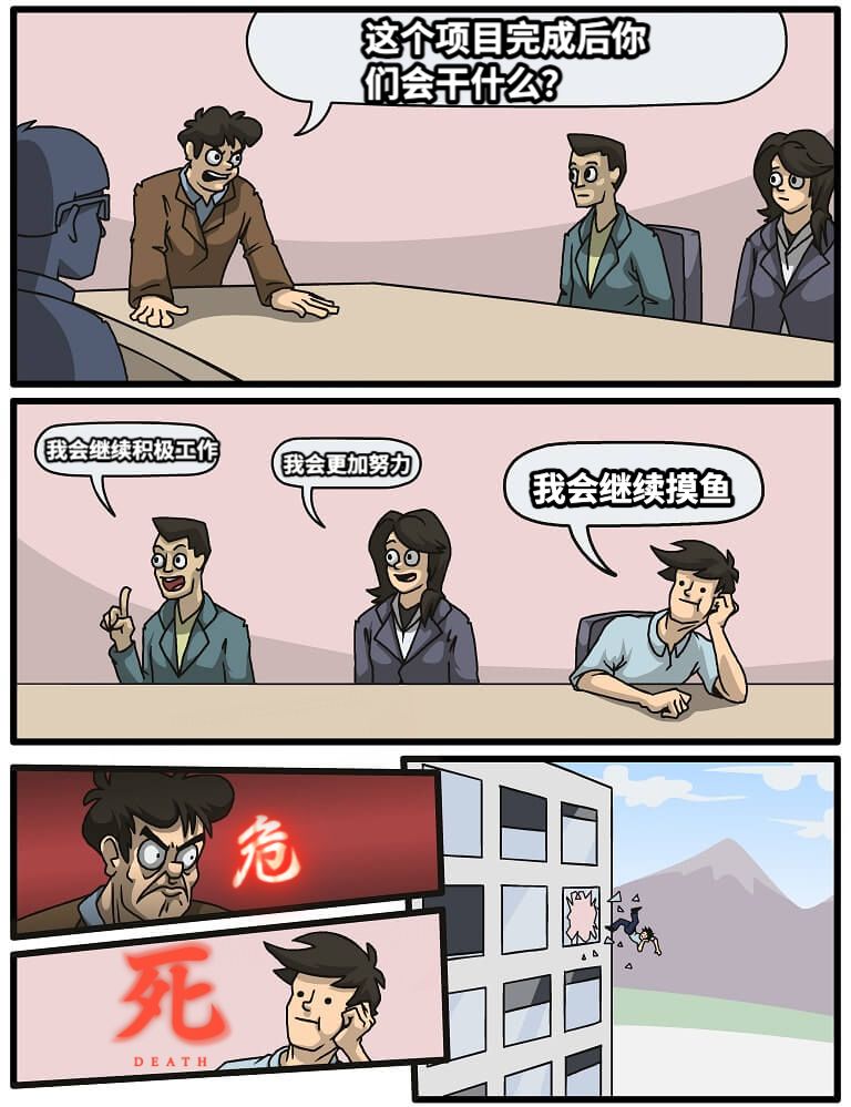 工作摸鱼者的死