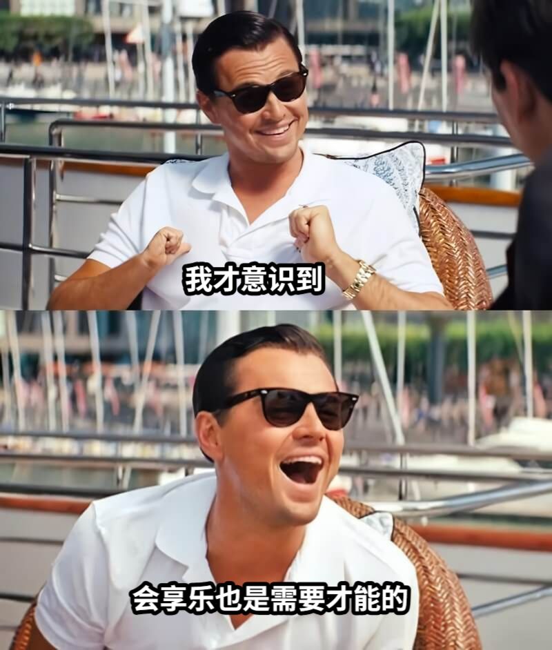 我才意识到会享乐也是需要才能的