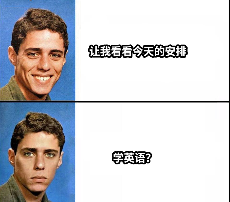 让我看看今天的安排学英语？