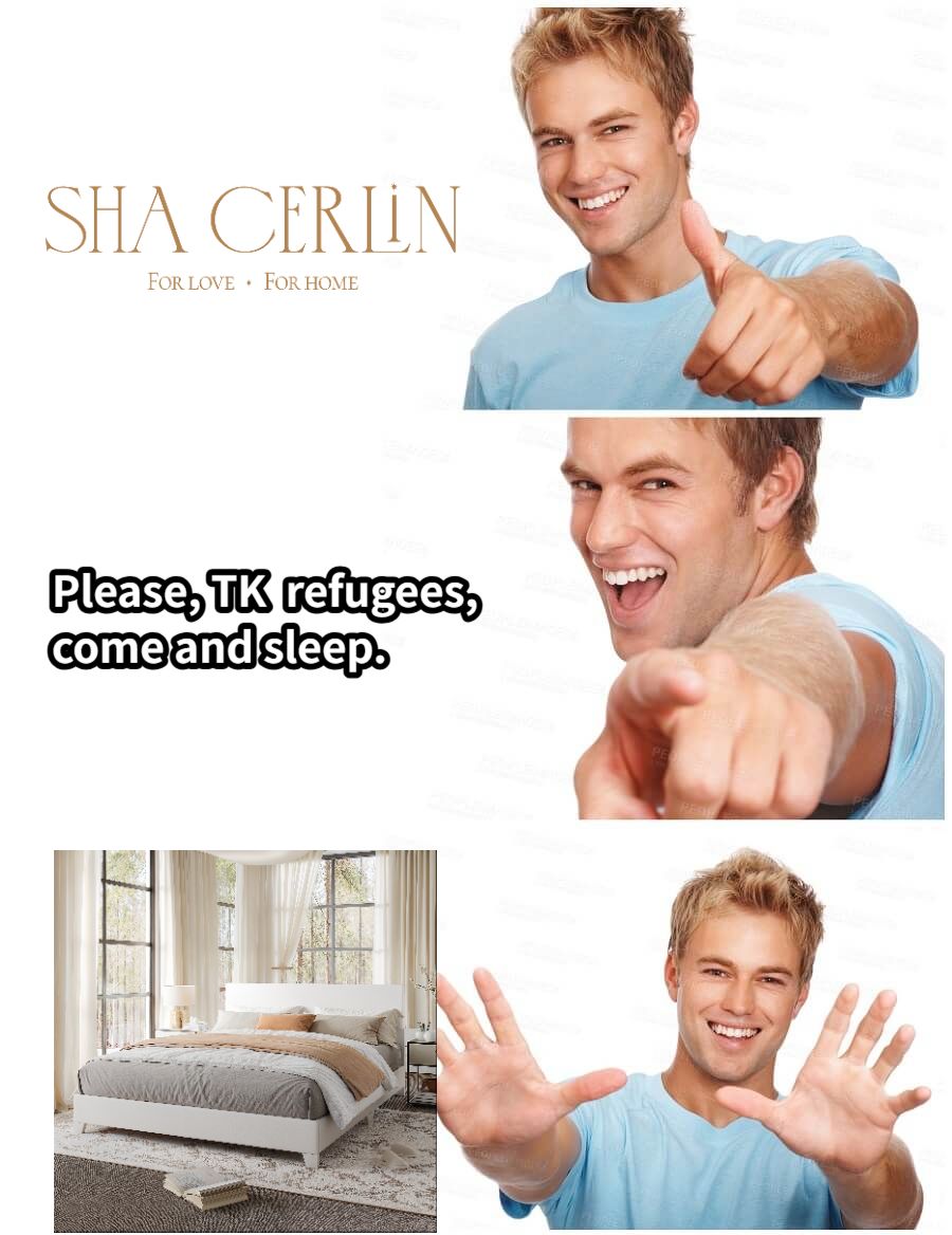 Please, TK  refugees, come and sleep.