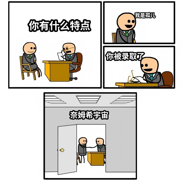 你有什么特点我是孤儿你被录取了奈姆希宇宙