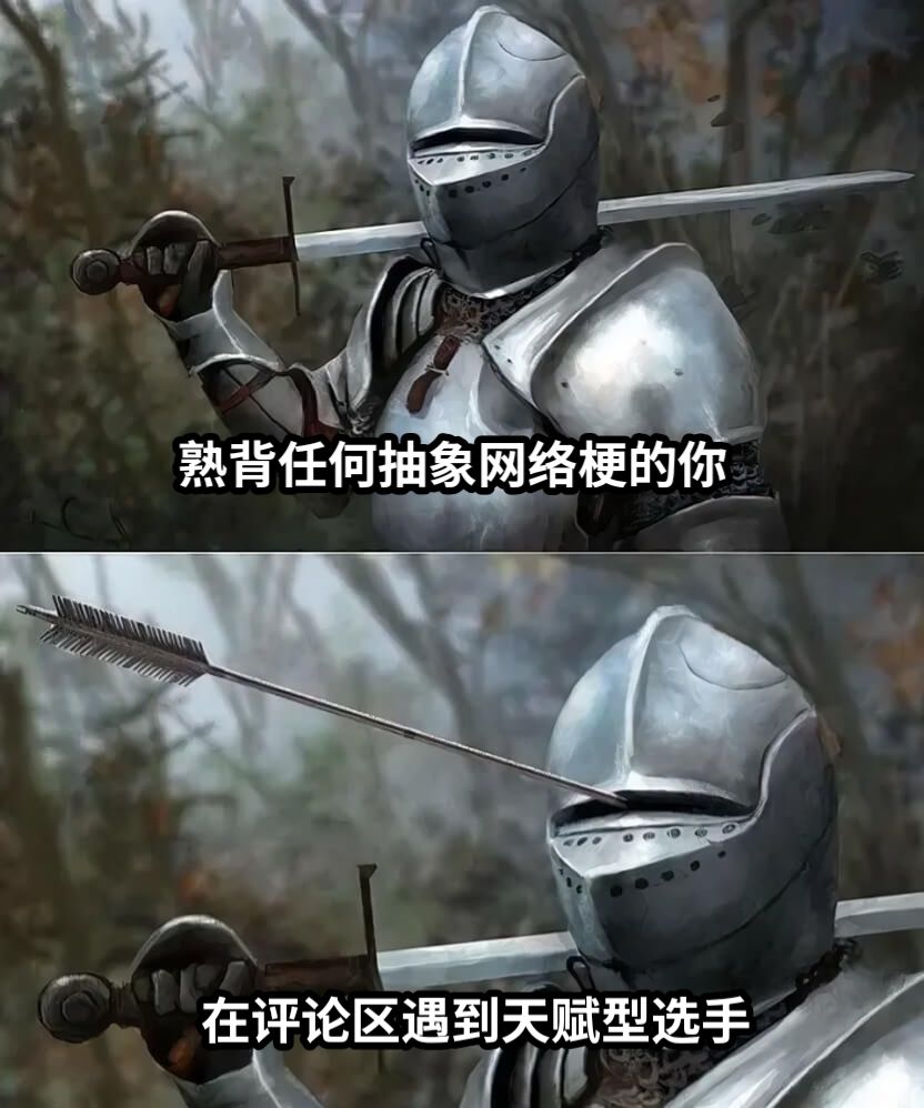 熟背任何抽象网络梗的你在评论区遇到天赋型选手