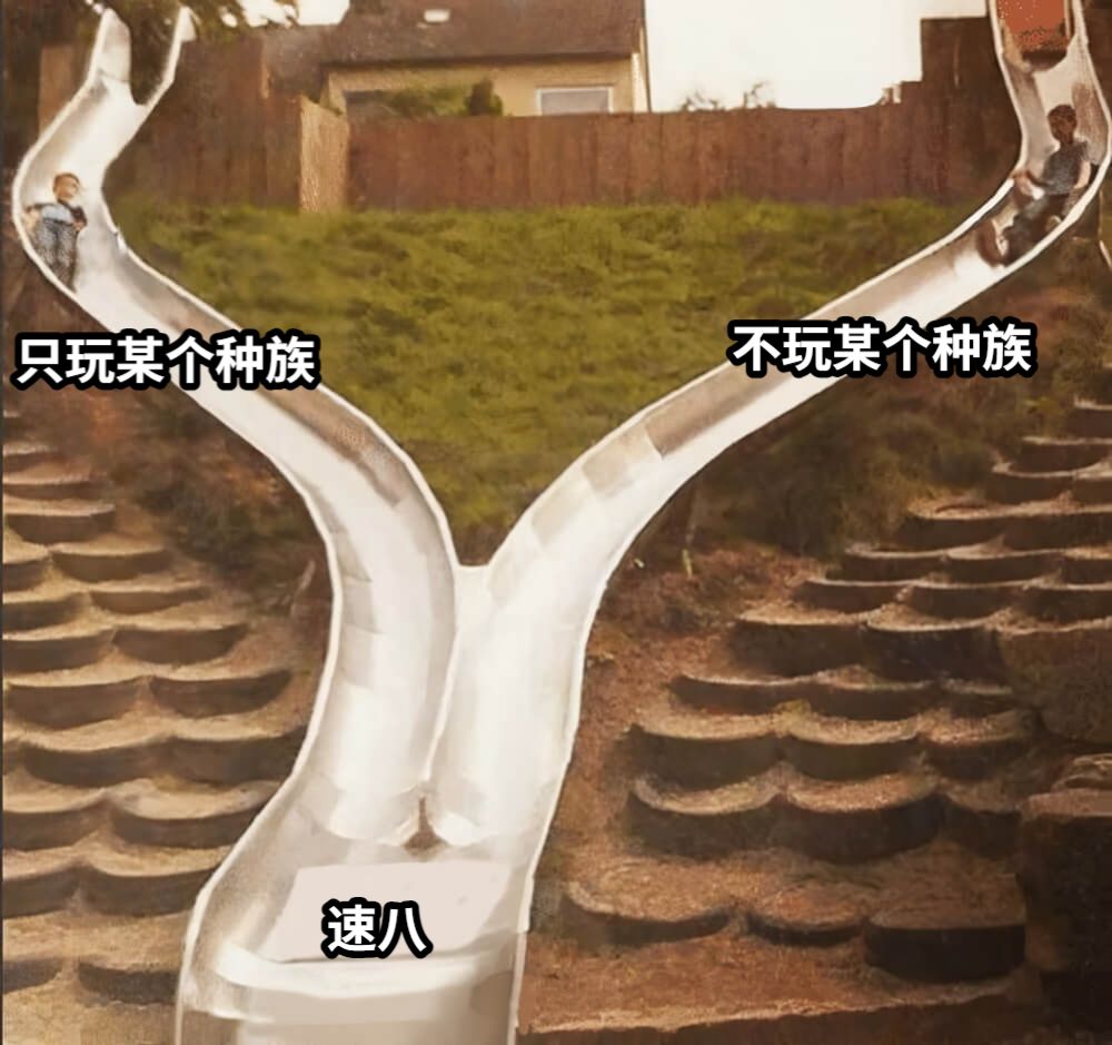 只玩某个种族不玩某个种族速八