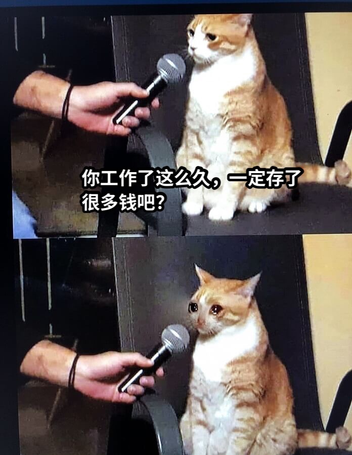 你工作了这么久，一定存了很多钱吧？