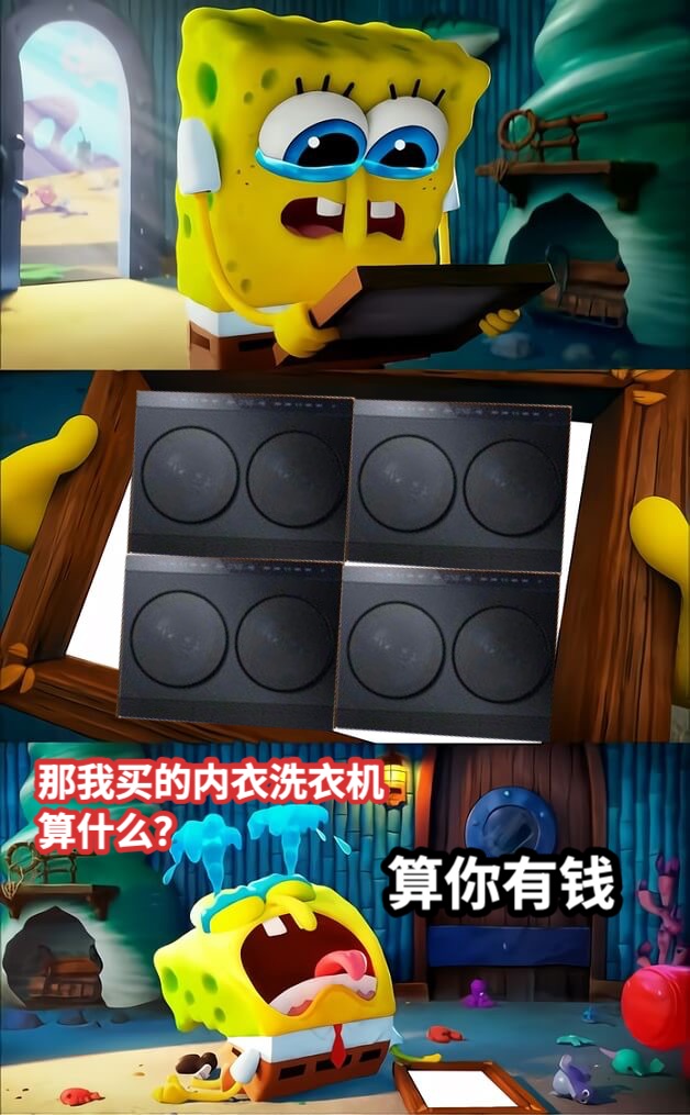 那我买的内衣洗衣机算什么？算你有钱