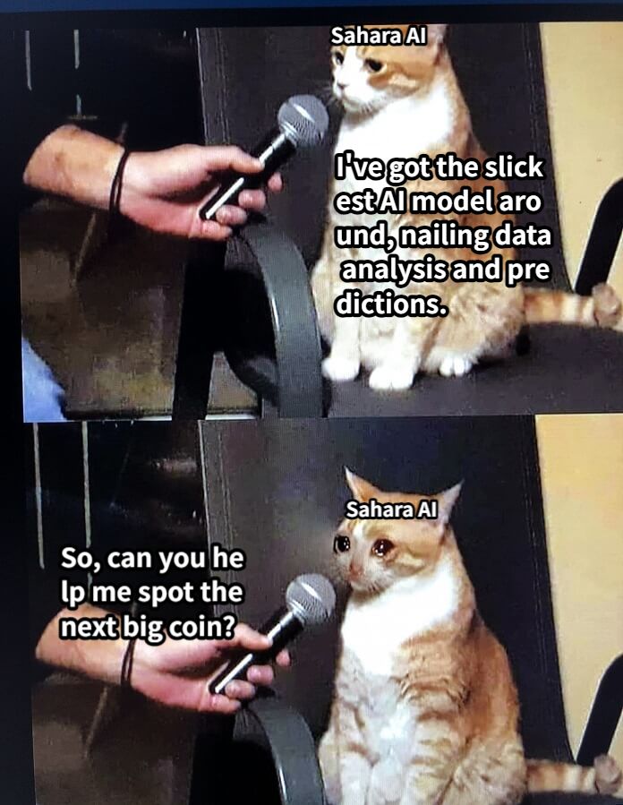 Sahara AISahara AII've got the slickest AI model around, nailing data analysis and predictions.So, can you help me spot the next big coin?