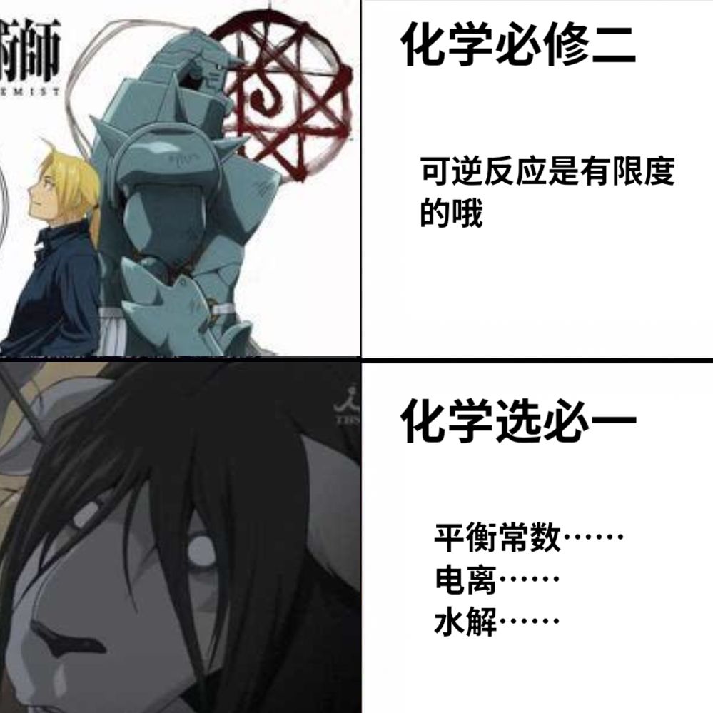 化学必修二化学选必一可逆反应是有限度的哦平衡常数……电离……水解……