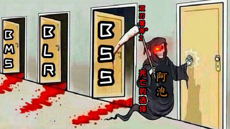 阿泡死亡的选择双刃屠斧*2BMSBLRBSS