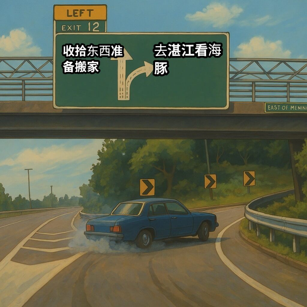 收拾东西准备搬家去湛江看海豚