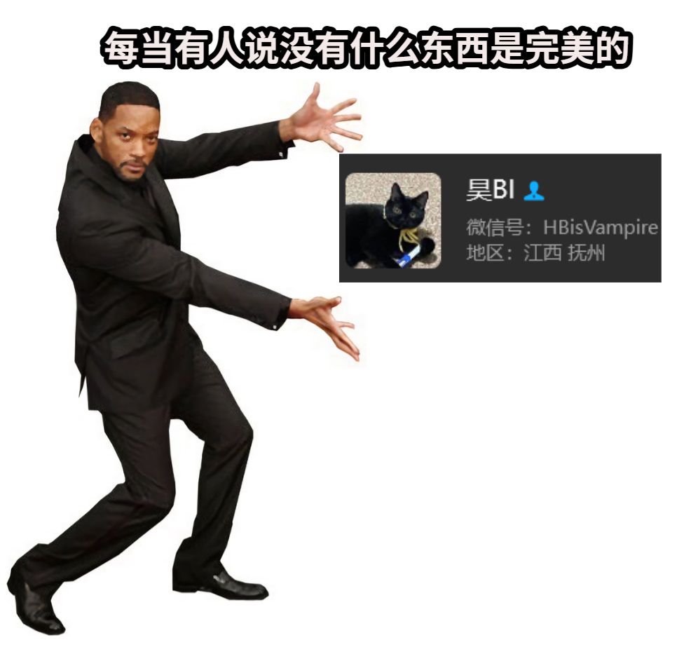 每当有人说没有什么东西是完美的