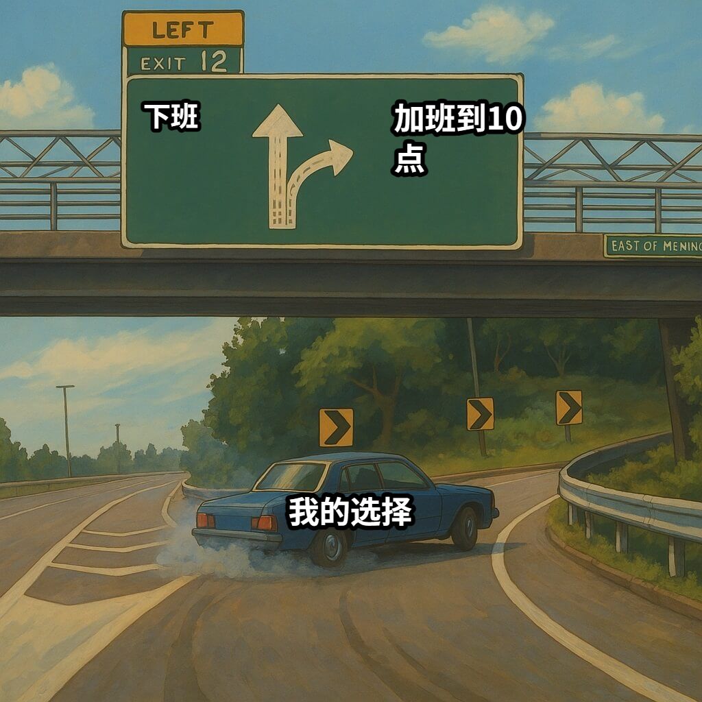 下班加班到10点我的选择