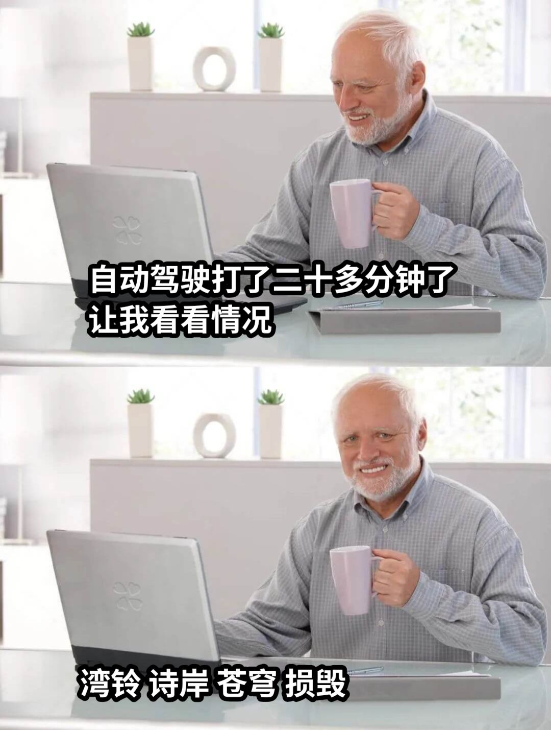 自动驾驶打了二十多分钟了让我看看情况湾铃 诗岸 苍穹 损毁
