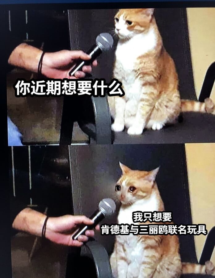 你近期想要什么               我只想要肯德基与三丽鸥联名玩具