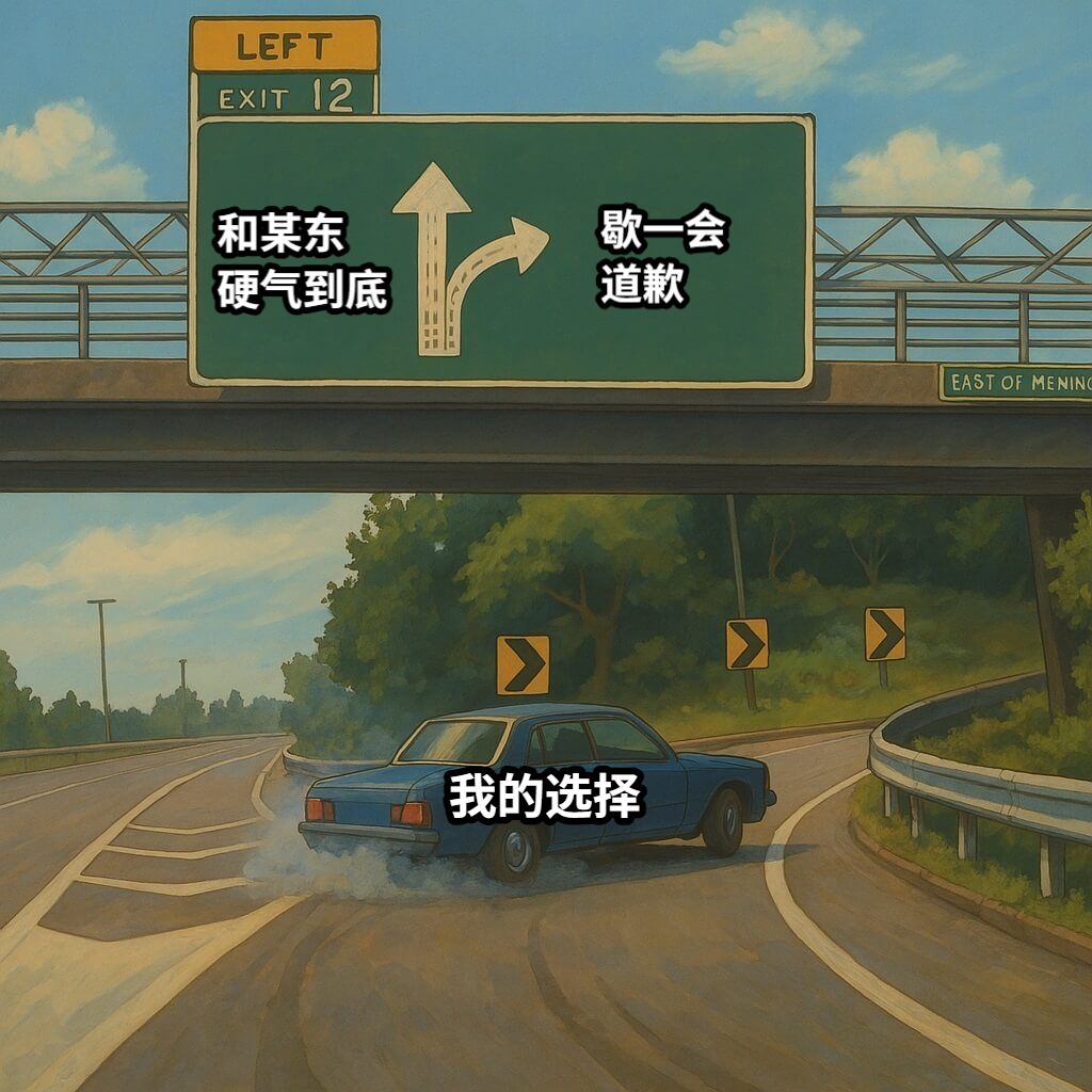 和某东硬气到底歇一会道歉我的选择