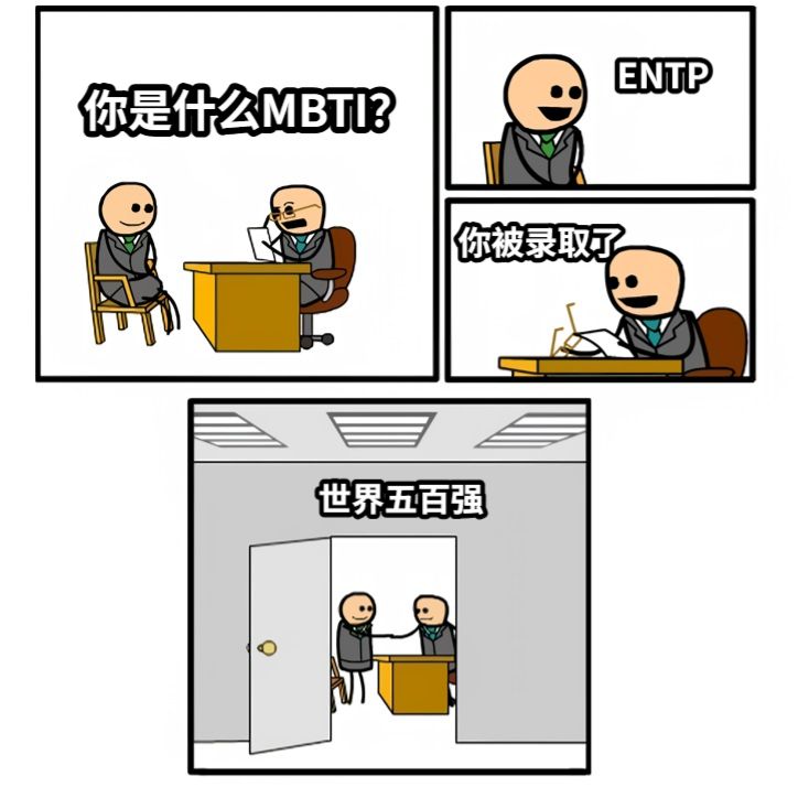 你是什么MBTI？ENTP你被录取了世界五百强