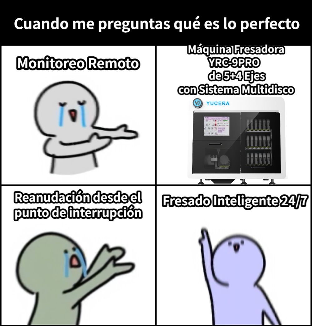     Máquina Fresadora              YRC-9PRO              de 5+4 Ejes con Sistema MultidiscoCuando me preguntas qué es lo perfectoMonitoreo RemotoFresado Inteligente 24/7Reanudación desde el punto de interrupción