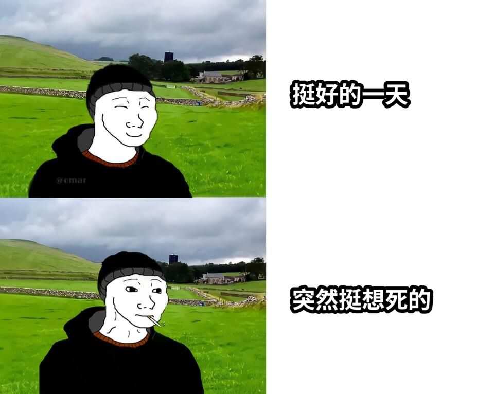 挺好的一天突然挺想死的
