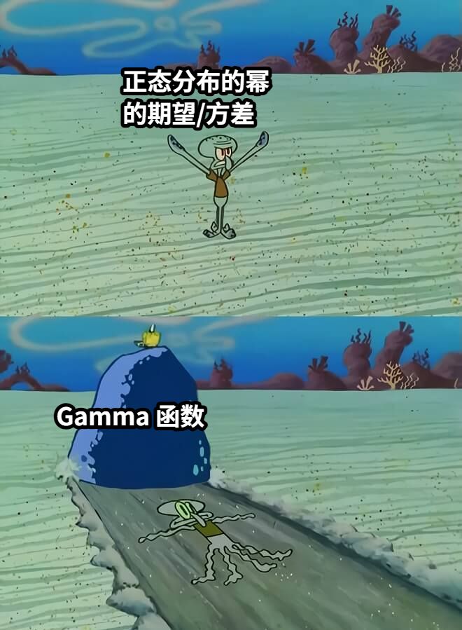 正态分布的幂的期望/方差Gamma 函数